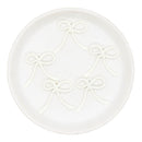 Off White Matte Bow Charm 29x25mm (Package of 5)