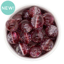 Garnet & Clear Shimmer Duo w/Silver Foil Beads 20mm (Package of 10)