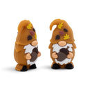 3-D Fall Gnome Silicone Focal Bead 33x18x16mm (Package of 2)