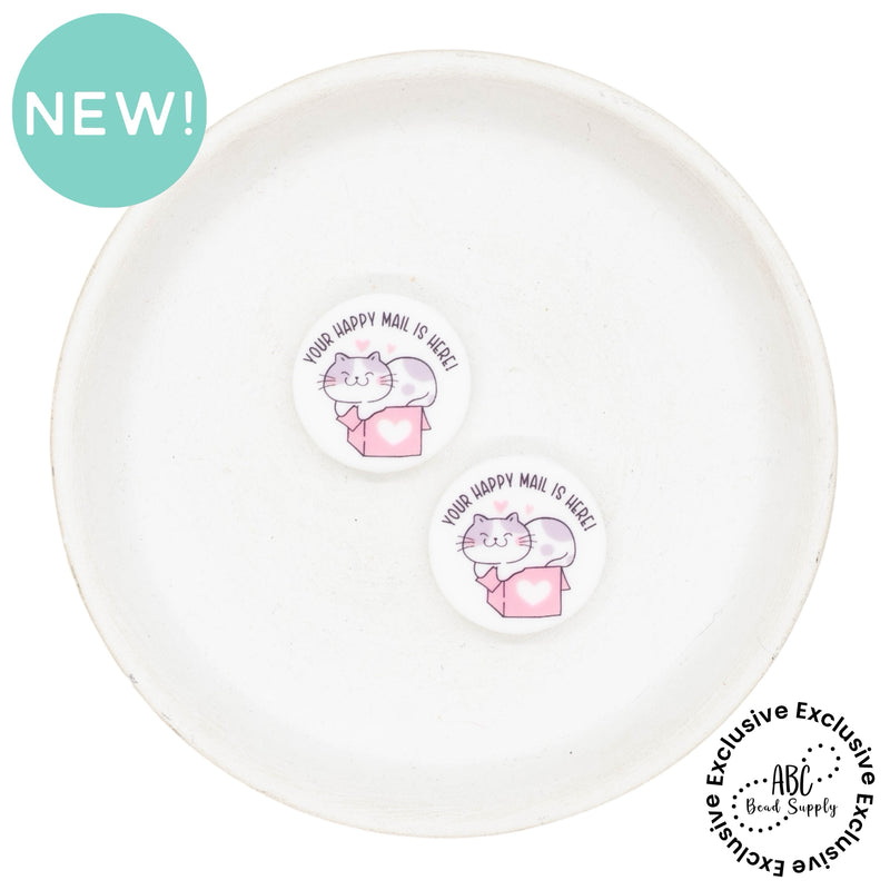 Your Happy Mail is Here! Silicone Focal Bead 24mm (Package of 2) - ABC Exclusive