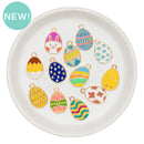 Easter Egg Enamel Charm Assortment 22x14mm (Package of 5)