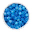 Azure Cosmic Glitter Beads 12mm (Package of 20)