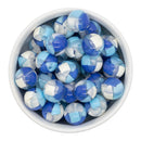 Shades of Blue Chunky Resin Confetti Beads 16mm (Package of 10)