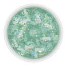 Translucent Fresh Mint Holographic Sequin Beads 16mm (Package of 10)