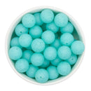 Light Robin Egg Glitter Silicone Beads 15mm (Package of 10)