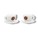3-D Coffee Mug on Saucer Silicone Focal Bead 13x21x21mm (Package of 2)