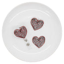 Leopard Heart Acrylic Accent 41x44mm (Package of 1)