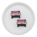 Iced Coffee Junkie Focal Bead 30x23mm (Package of 2)