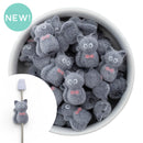 Flocked Cat Beads (Package of 2)