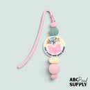 Just a Girl Who Loves Books Silicone Focal Bead 28mm (Package of 2)