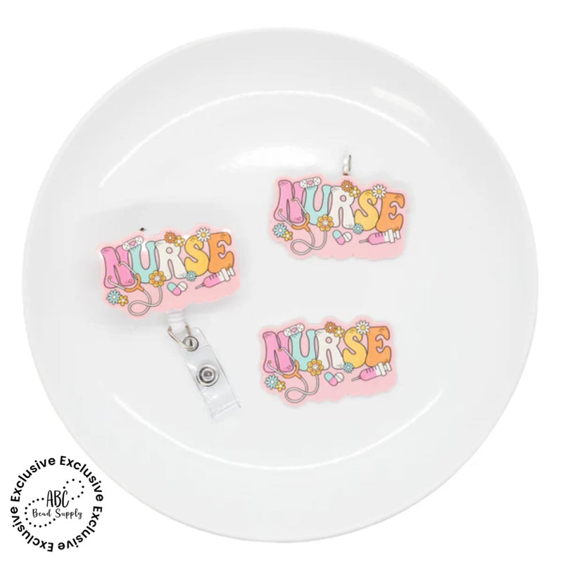 Retro Nurse Flatback Acrylic Accent 34x54mm (Package of 1) - ABC Exclusive