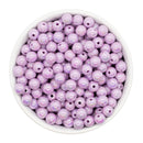 Lavender Solid Iridescent Beads 8mm (Package of Approx. 50 Beads)