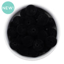 Black Flocked/Fuzzy Beads 16mm (Package of 10)