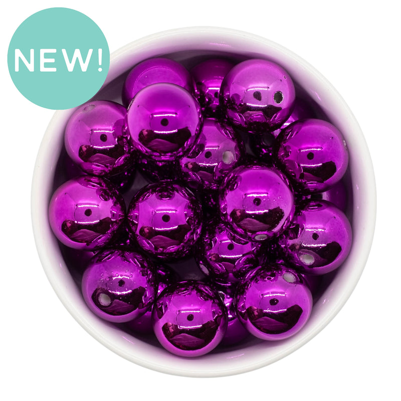 Orchid UV Shine Beads 20mm (Package of 10)