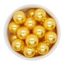 Yellow Pearl Beads 20mm (Package of 10)