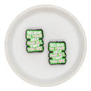 Believe in Yourself And All That You Are Silicone Focal Bead 30x23mm (Package of 2)