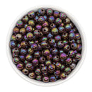 Espresso Solid Iridescent Beads 8mm (Package of Approx. 50 Beads)