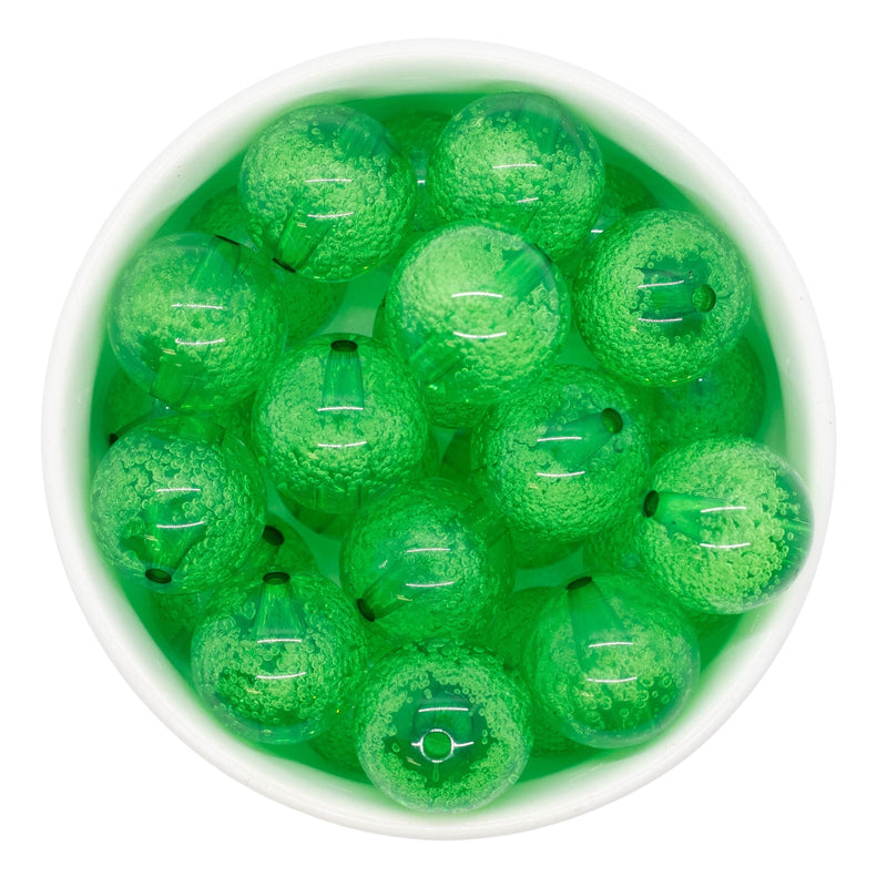 Kelly Green Bubble Beads 20mm (Package of 10)