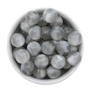Grey Shimmer & Pearly Luster Duo Beads 16mm (Package of 10)