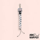 A-Z Letter/Alphabet Silicone Beads w/Vertical Hole 15mm (Package of 1)