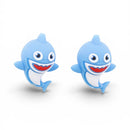 3-D Shark Silicone Focal Bead 31x24x17mm (Package of 2)