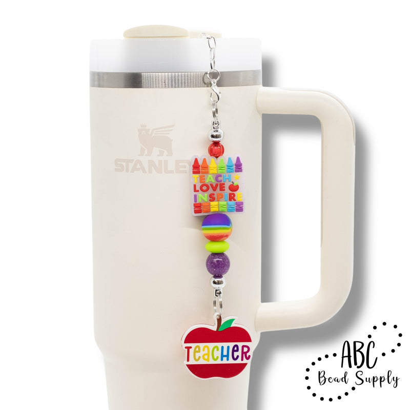 Teacher Apple Acrylic Accent w/Hole 37x34mm (Package of 1)