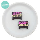 Iced Coffee Junkie Focal Bead 30x23mm (Package of 2)