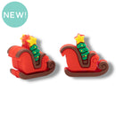 3-D Sleigh Silicone Focal Bead 30x26x12mm (Package of 2)