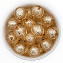 Champagne Foil Core Beads 20mm (Package of 10)