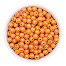 Orange Solid Iridescent Beads 8mm (Package of Approx. 50 Beads)