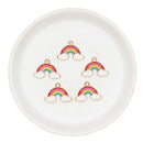 Rainbow Enamel Charm 23x16mm (Package of 5)