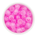 Bright Pink Iridescent Bubble Beads 16mm (Package of 10)