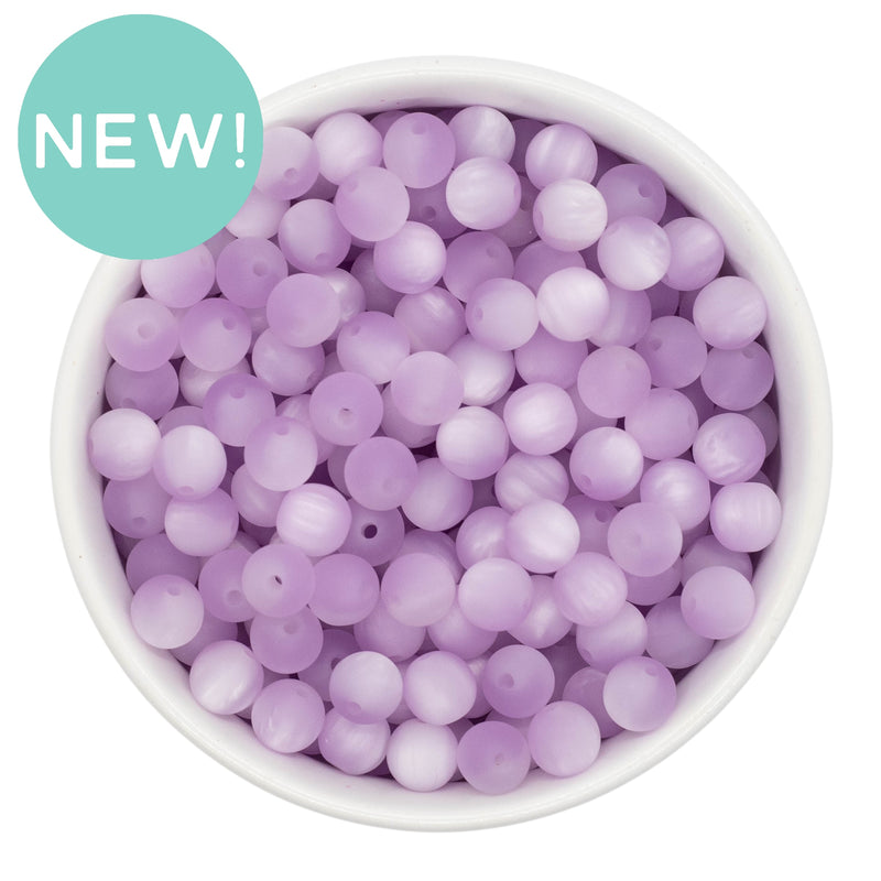 Lavender Matte Pearly Luster Beads 8mm (Package of Approx. 50 Beads)