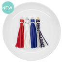 Patriotic Jumbo Tassels 107mm (Package of 1 - Choose Color)