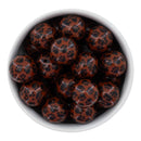 Brown Paw Printed Beads 20mm (Package of 10)