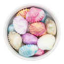 3-D Iridescent Marble Seashell Bead Assortment 30x25x18mm (Package of 5)