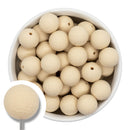Embossed Sand Silicone Beads 15mm (Package of 10)