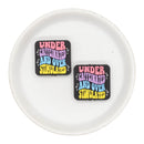 Under Caffeinated and Over Stimulated Silicone Focal Bead 29x30mm (Package of 2)