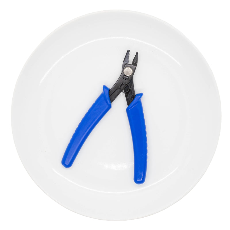 Carbon Steel Crimper Pliers w/Blue Handle (Package of 1)