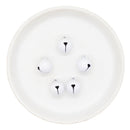 White Jingle Bell Charm 17mm (Package of 5)