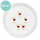 Gold Red Wine Glass Charm 19x9mm (Package of 5)