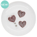 Leopard Heart Acrylic Accent 41x44mm (Package of 1)