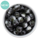 Black Shimmer & Pearly Luster Duo Beads 16mm (Package of 10)