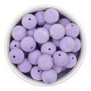 Lilac Flocked/Fuzzy Beads 16mm (Package of 10)