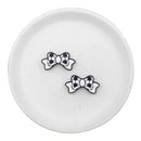 Soccer Bow Silicone Focal Bead 29x15mm (Package of 2)