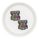 I have neither the time nor the crayons to explain this to you Silicone Focal Bead 28mm (Package of 2)