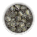 Grey Color Core Glitter Illusion Beads 16mm (Package of 10)