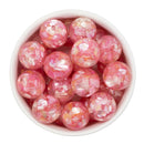 Light Pink Shades Suspended Crushed Shell Beads 20mm (Package of 5)