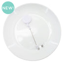 White Solid Beadable Badge Reel (Package of 1)
