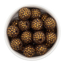 Coffee Rhinestone Beads 20mm (Package of 10)